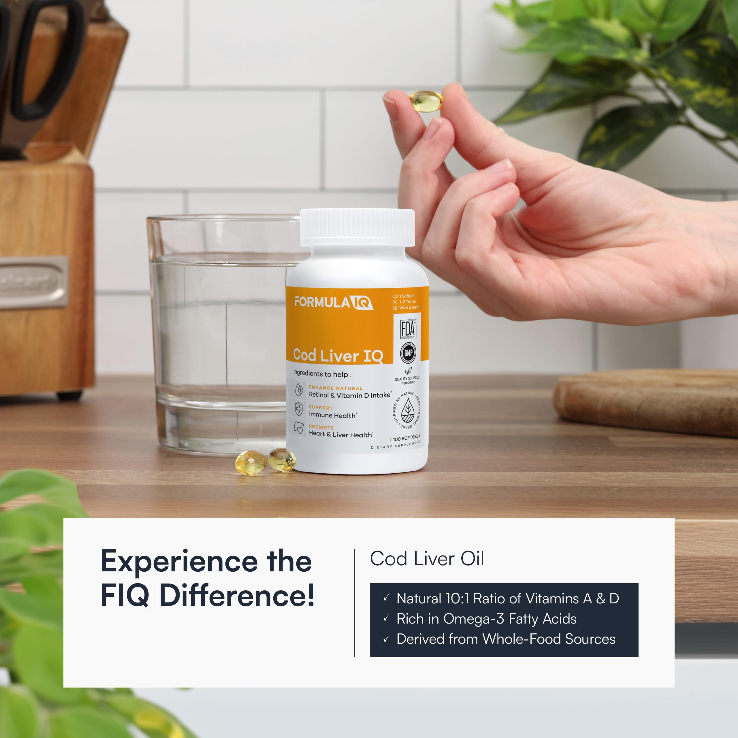 FIQ Formula IQ, dose quotidienne capsules, prise avec repas.