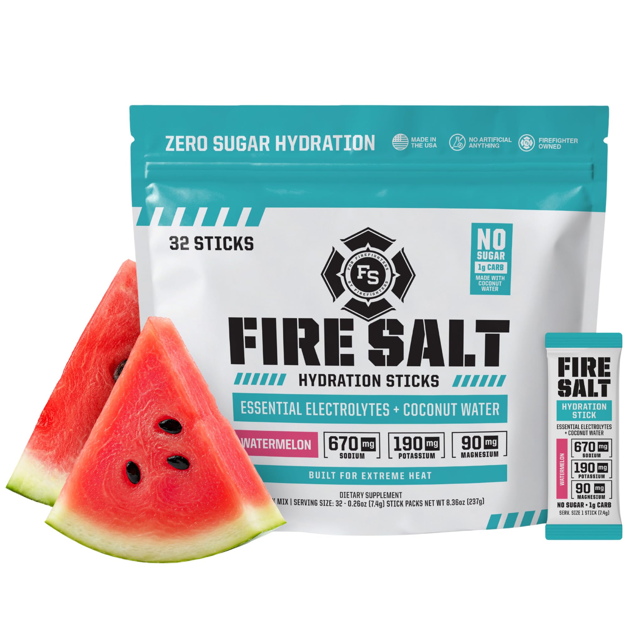 Fire Science Fire Salt Sticks — emballage pratique favorisant l'hydratation rapide