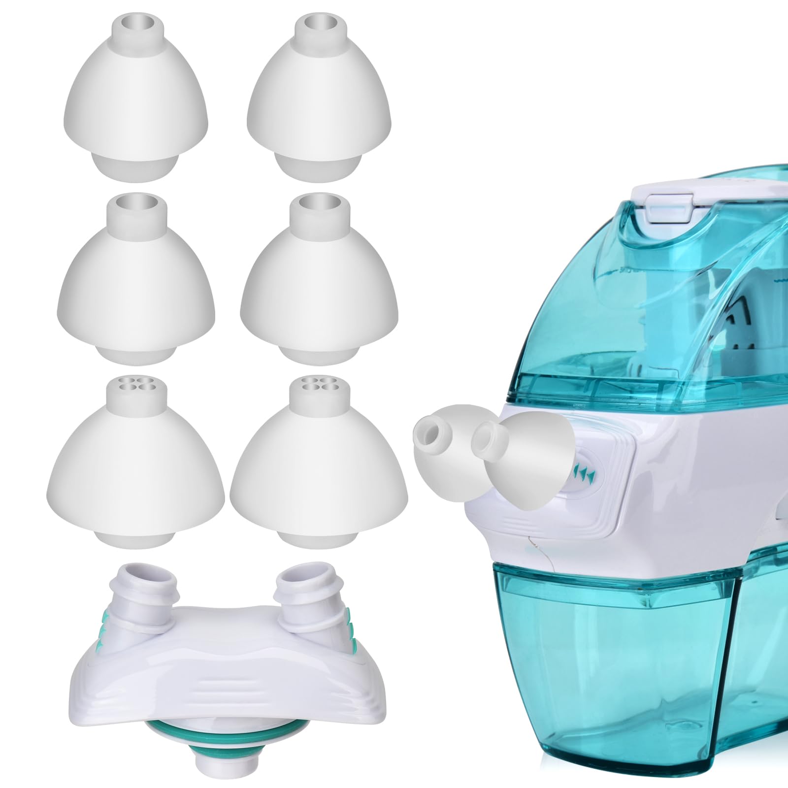 FireAnt Dock nasal Navage-compatible pour une connexion étanche et fluide.