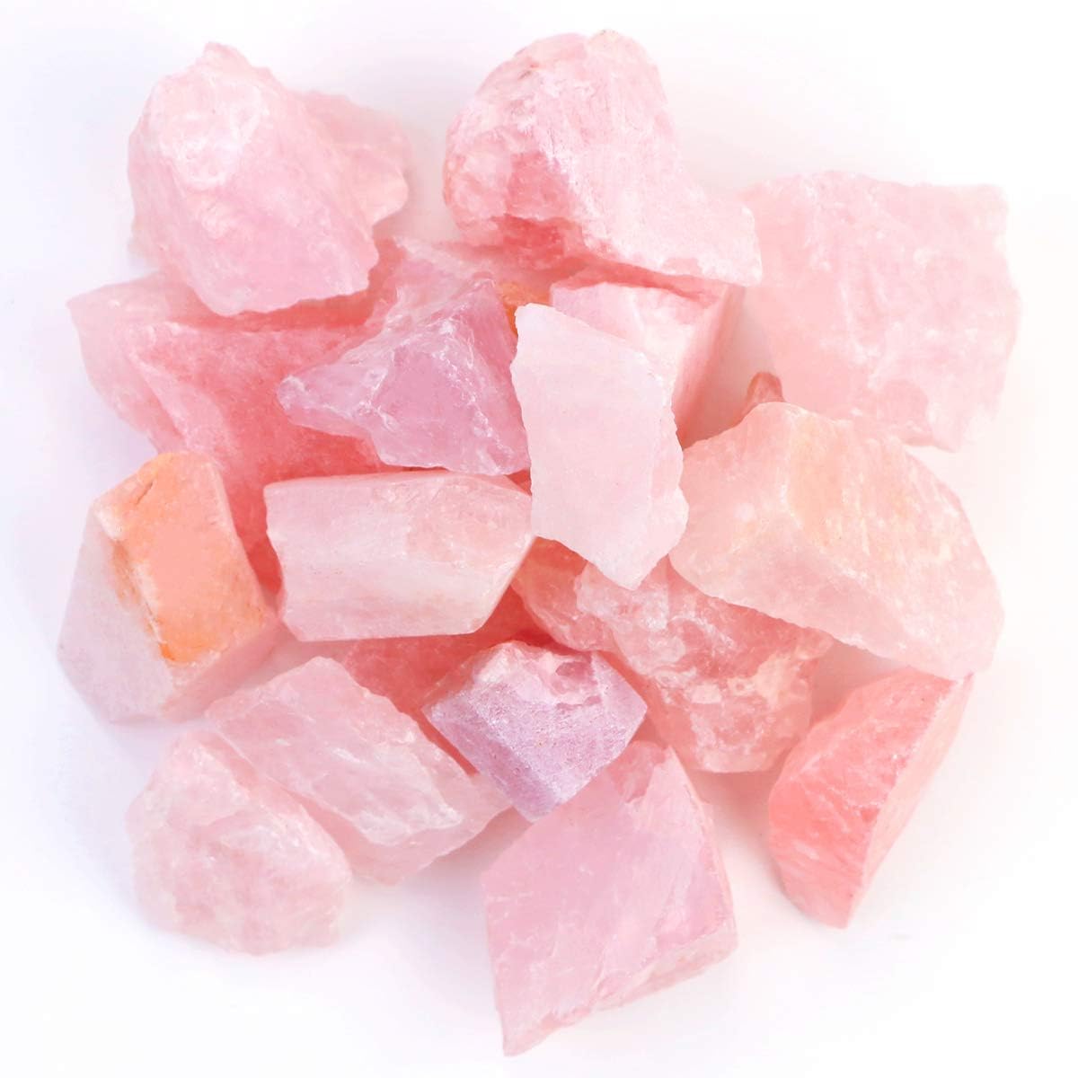 FIREBOOMOON quartz rose brut, pierre naturelle idéale pour méditation et énergie paisible.