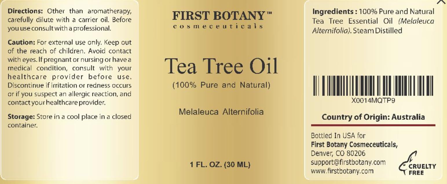 First Botany huile Tea Tree, usage ongles pour application locale