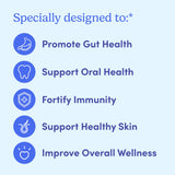 FIRST DAY 3-en-1 Probiotiques pour homme, gummies tropical, goût fruité