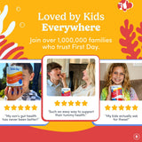 Gommes FIRST DAY – dégustation appréciée par les enfants, sans compromis sanitaire.