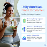 FIRST DAY Gummies pour femmes, santé des cheveux et beauté naturelle.