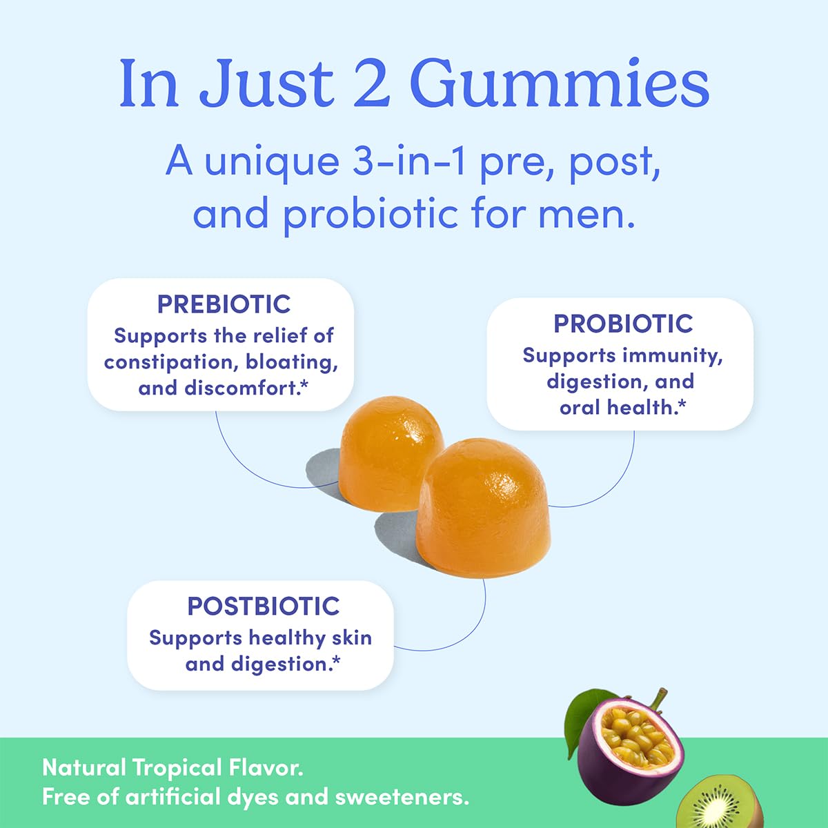 FIRST DAY immunité pour homme, gummies, soutien potentiel