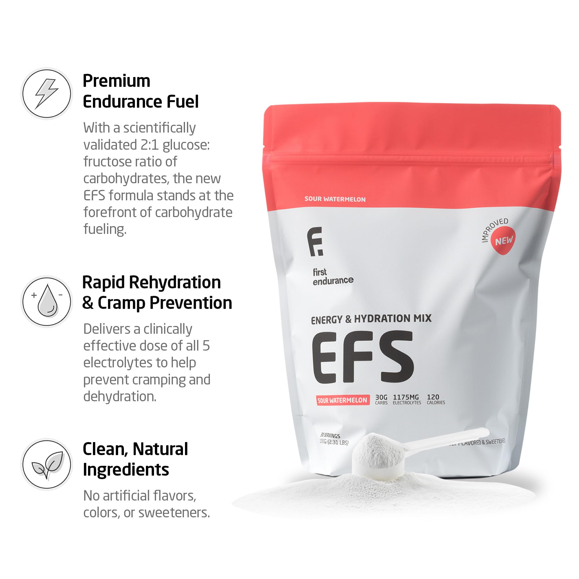 Cuillère doseuse EFS, dosage précis pour l'énergie continue.