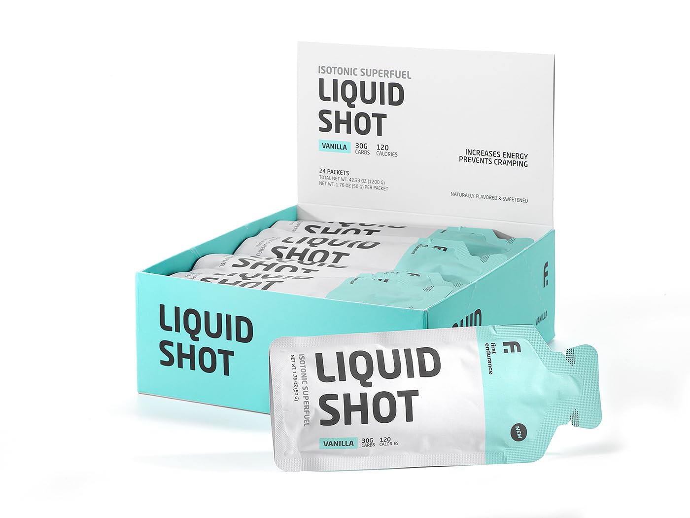 Liquid Shot emballage individuel pratique pour les déplacements et les sorties.