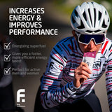 Électrolytes complets FIRST ENDURANCE Liquid Shot aidant à prévenir les crampes.