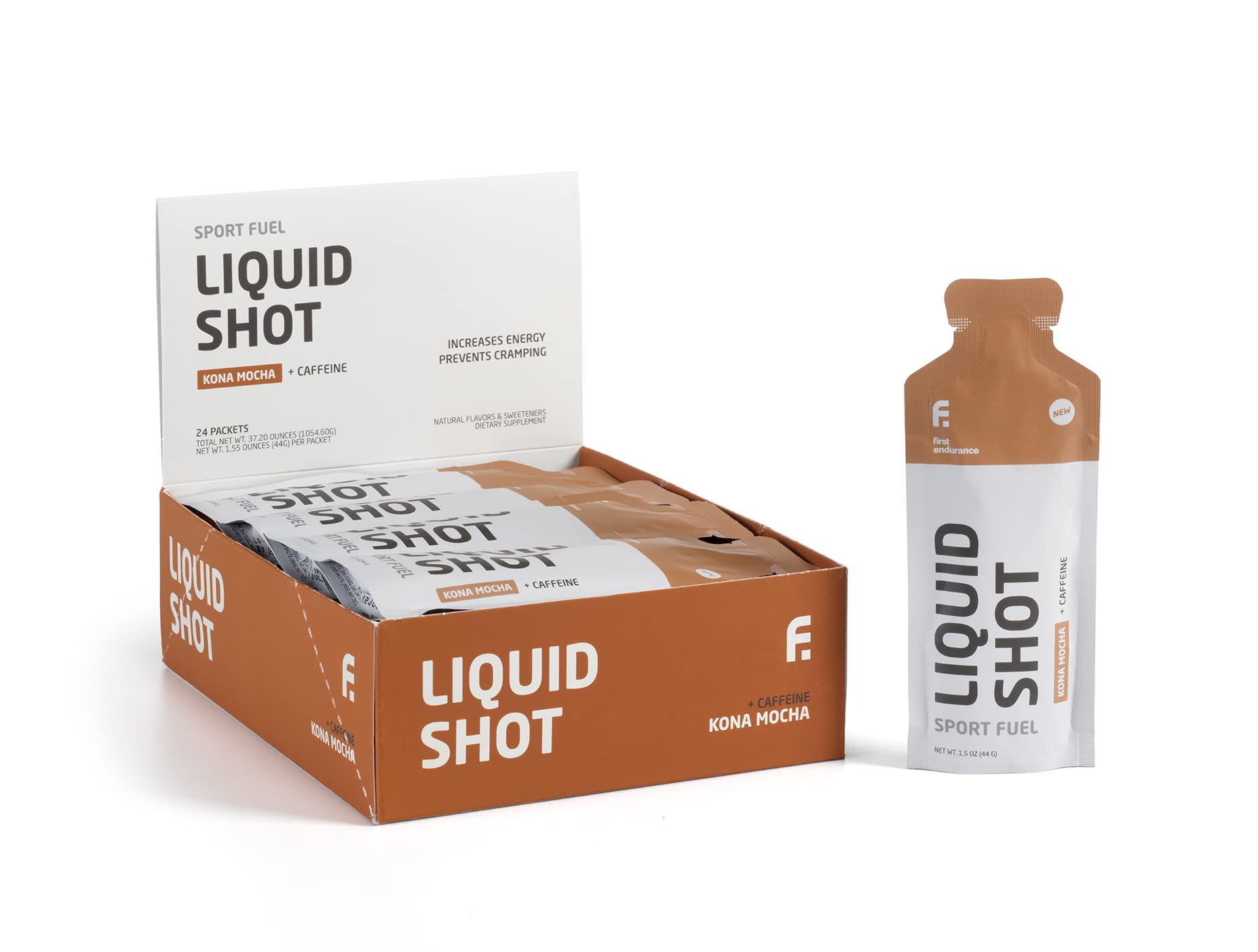 First Endurance Liquid Shot – énergie rapide pour course et entraînement.