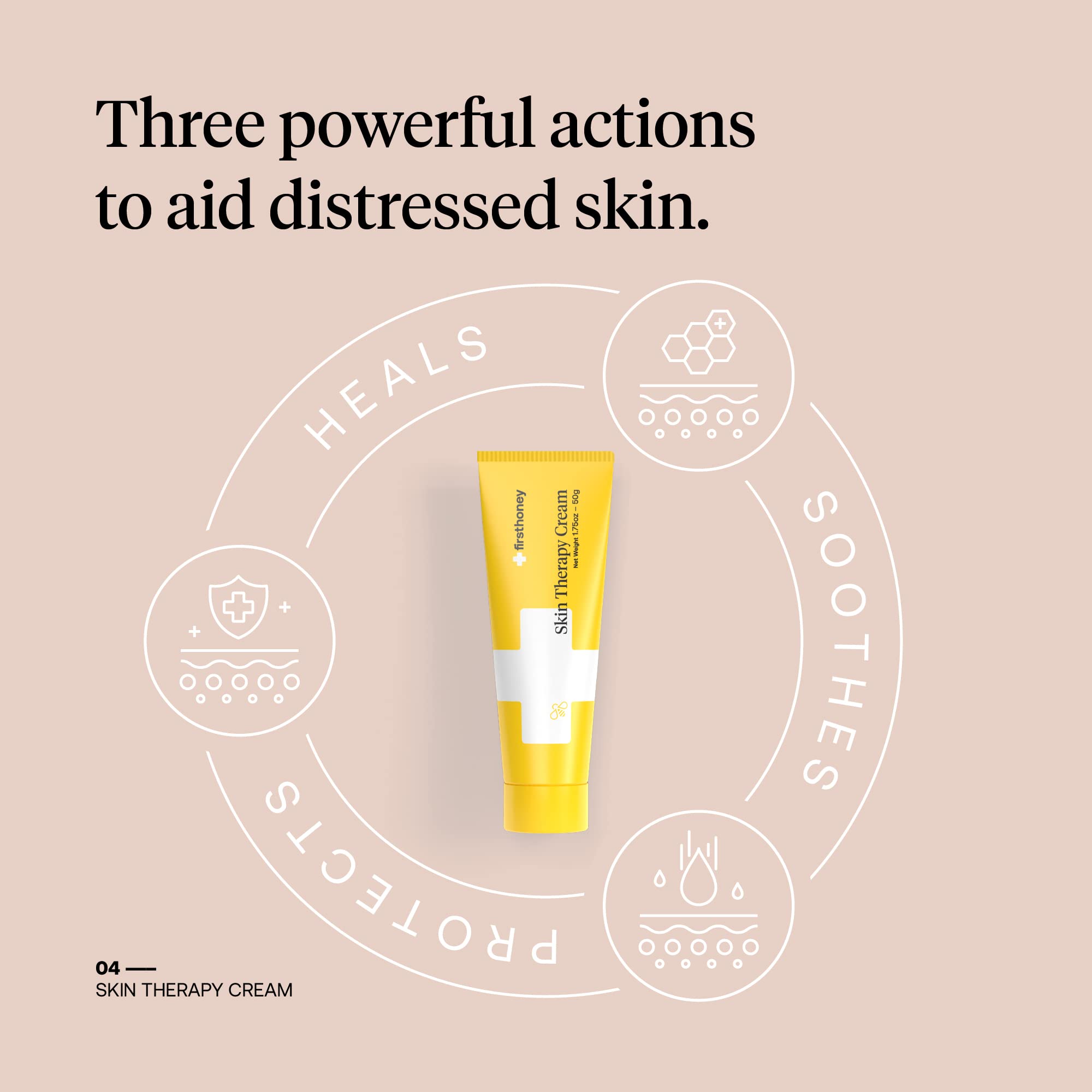 First Honey Manuka crème, utilisation familiale, sûr pour tous.