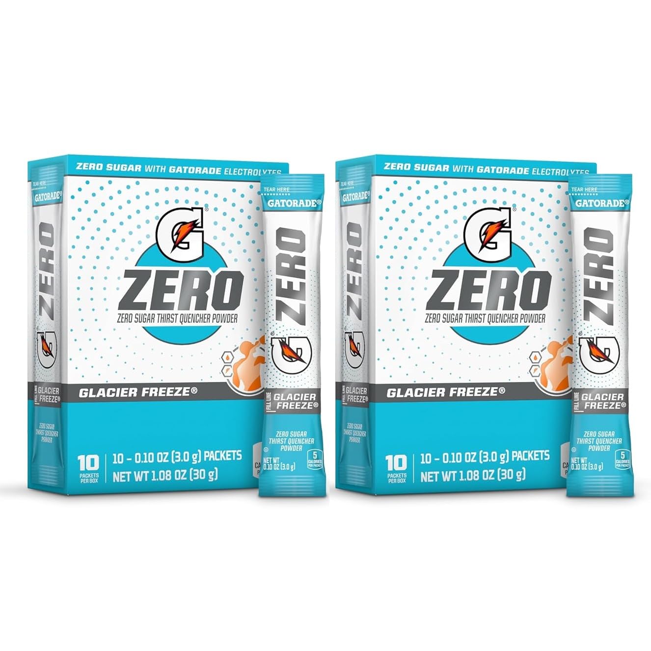 First Leaf G Zero sachets-poudre Glacier Freeze hydratation sans sucre pour l’effort