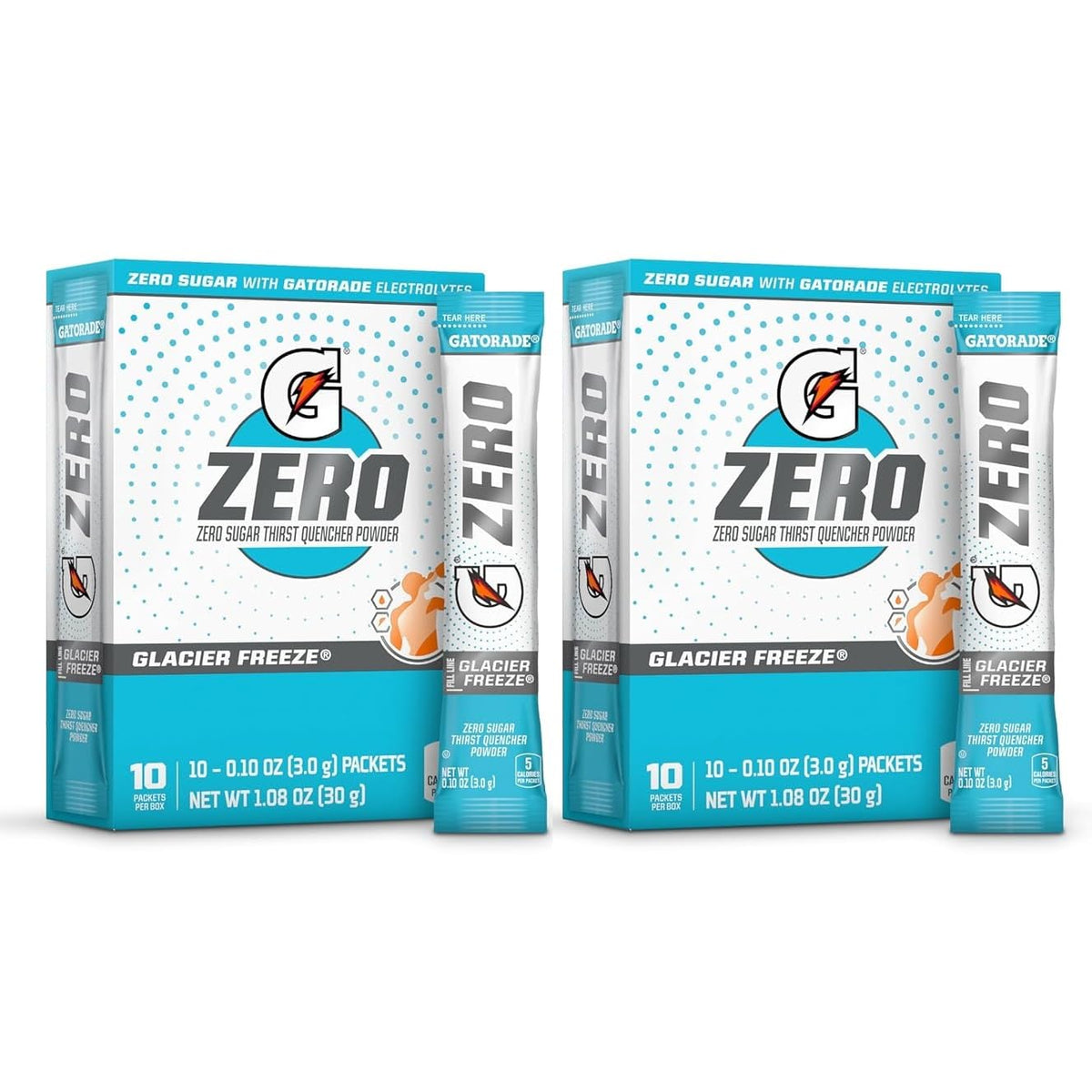 First Leaf G Zero sachets-poudre Glacier Freeze hydratation sans sucre pour l’effort