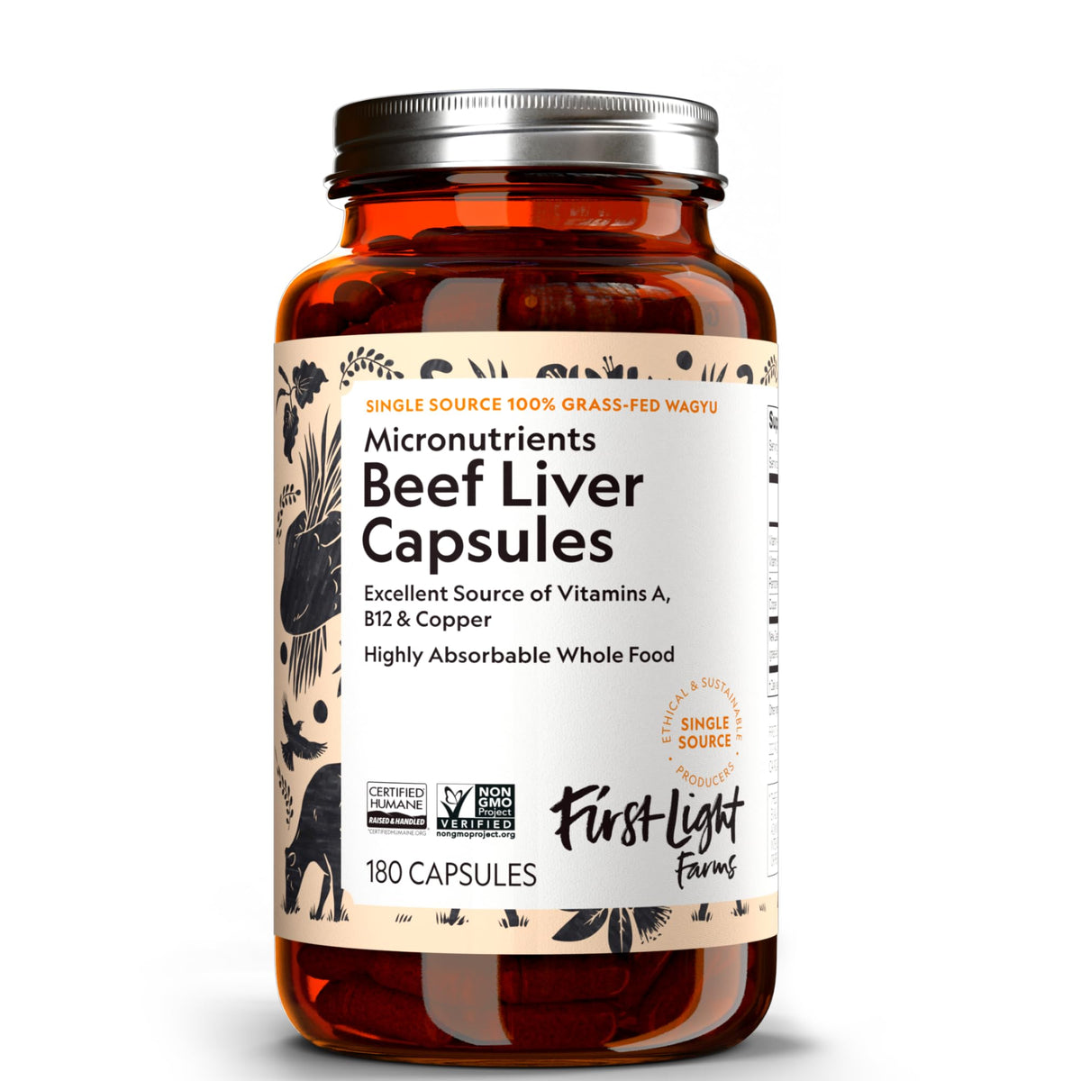 First Light Foie Bovin Gras – capsules faciles pour l’énergie au quotidien.