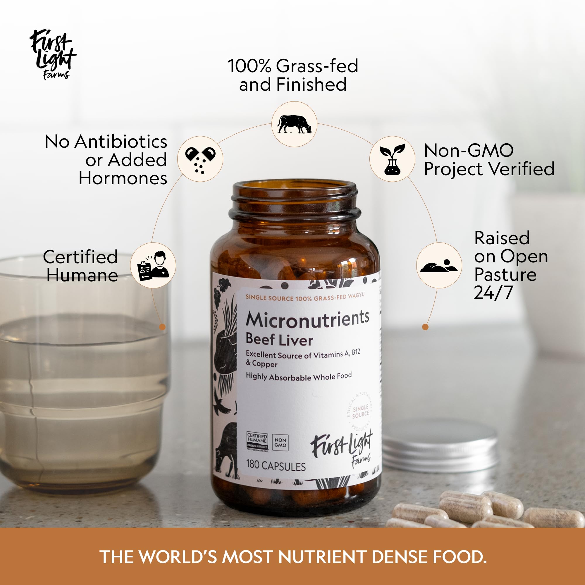 Zoom sur les vitamines foie – nutriments essentiels contenus dans les capsules.