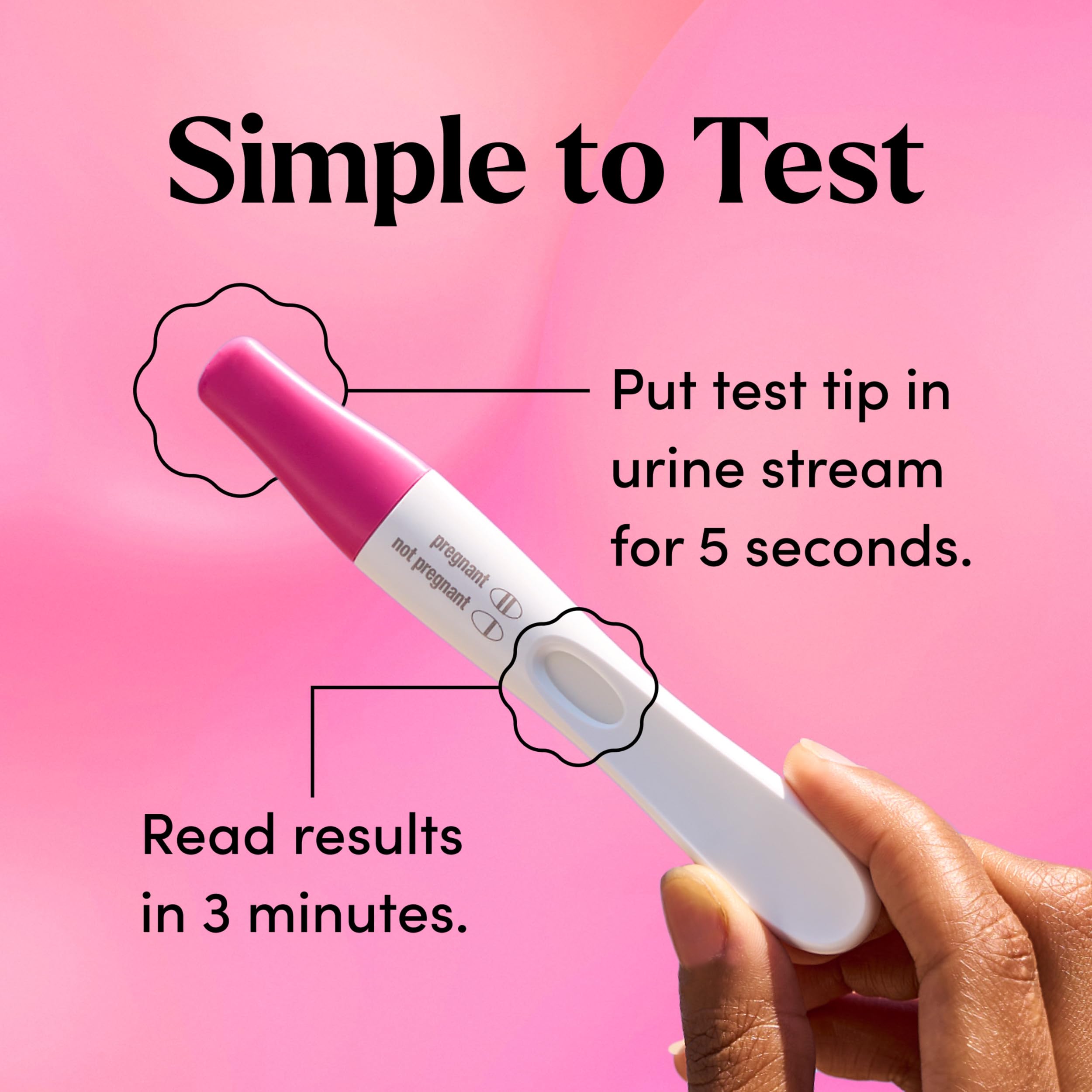 Détection d'hormone de grossesse par First Response