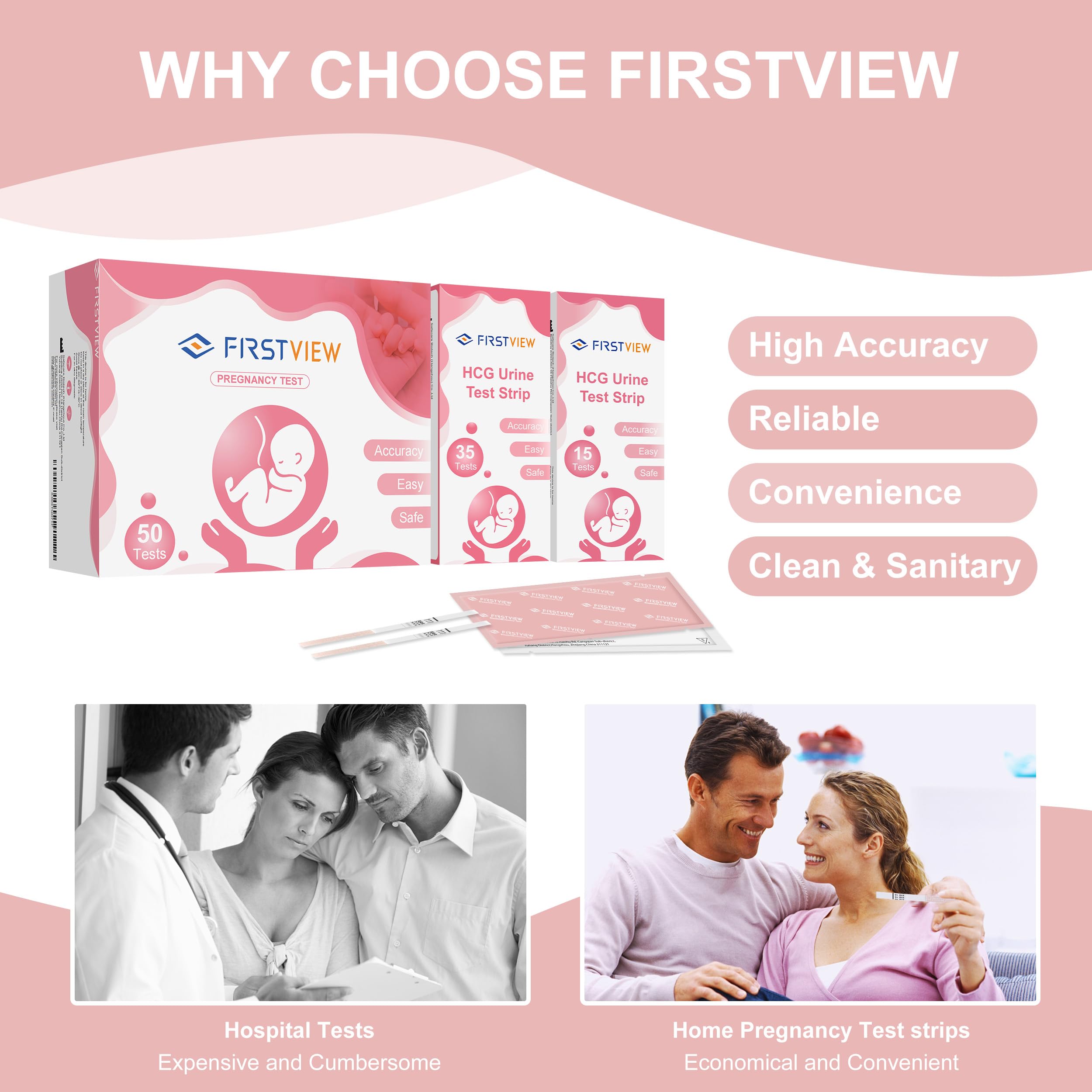 FIRSTVIEW test de grossesse - détection précoce du HCG pour planification.