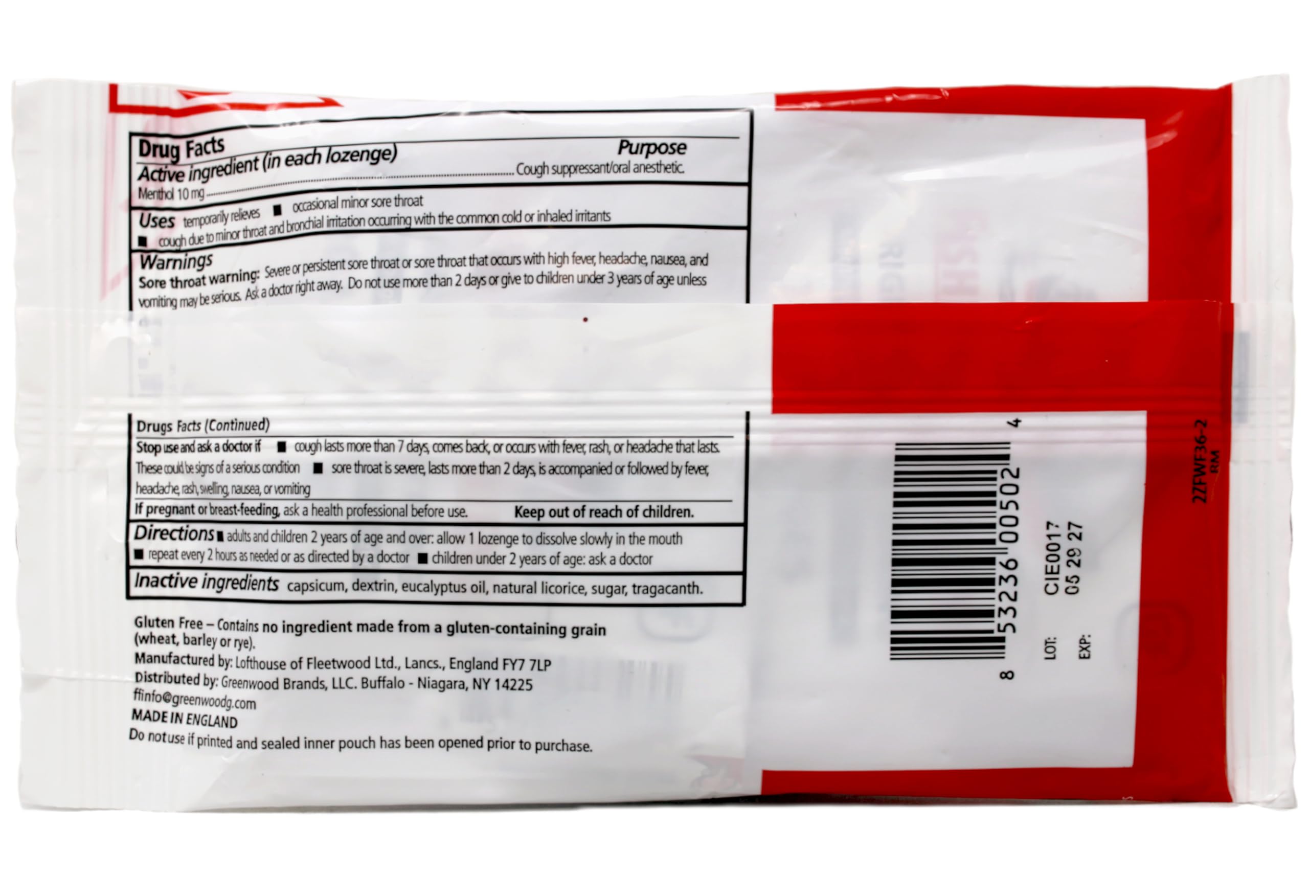 Paquet Fisherman's Friend Original Extra Fort, 40 pastilles, usage pratique en déplacement.