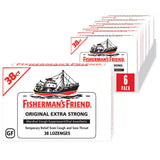 Boîte Fisherman's Friend Original Extra Strong pour un rafraîchissement rapide de la gorge.