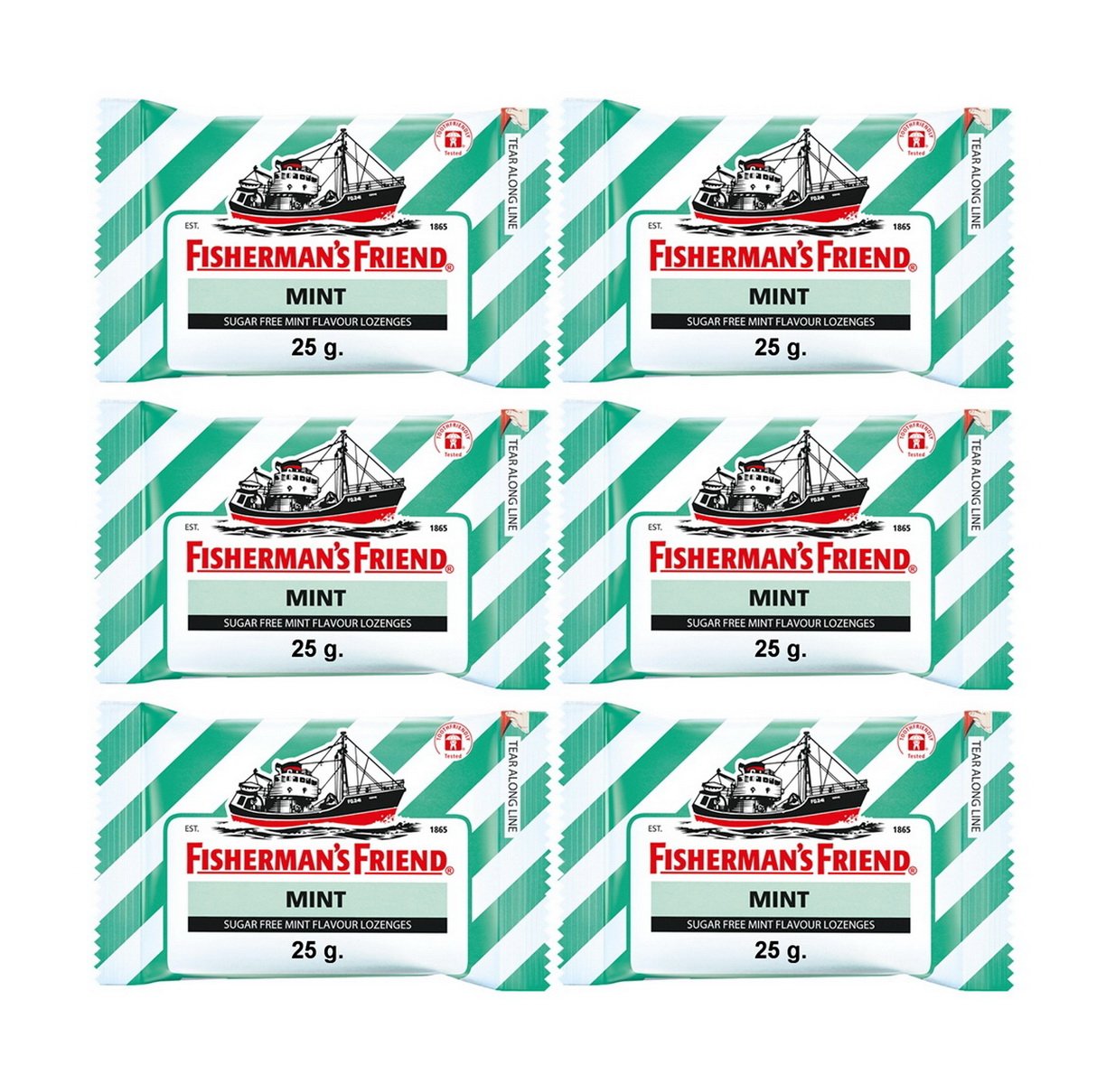 Fisherman's Friend pastilles sans sucre menthe rafraîchissantes et pratiques en déplacement