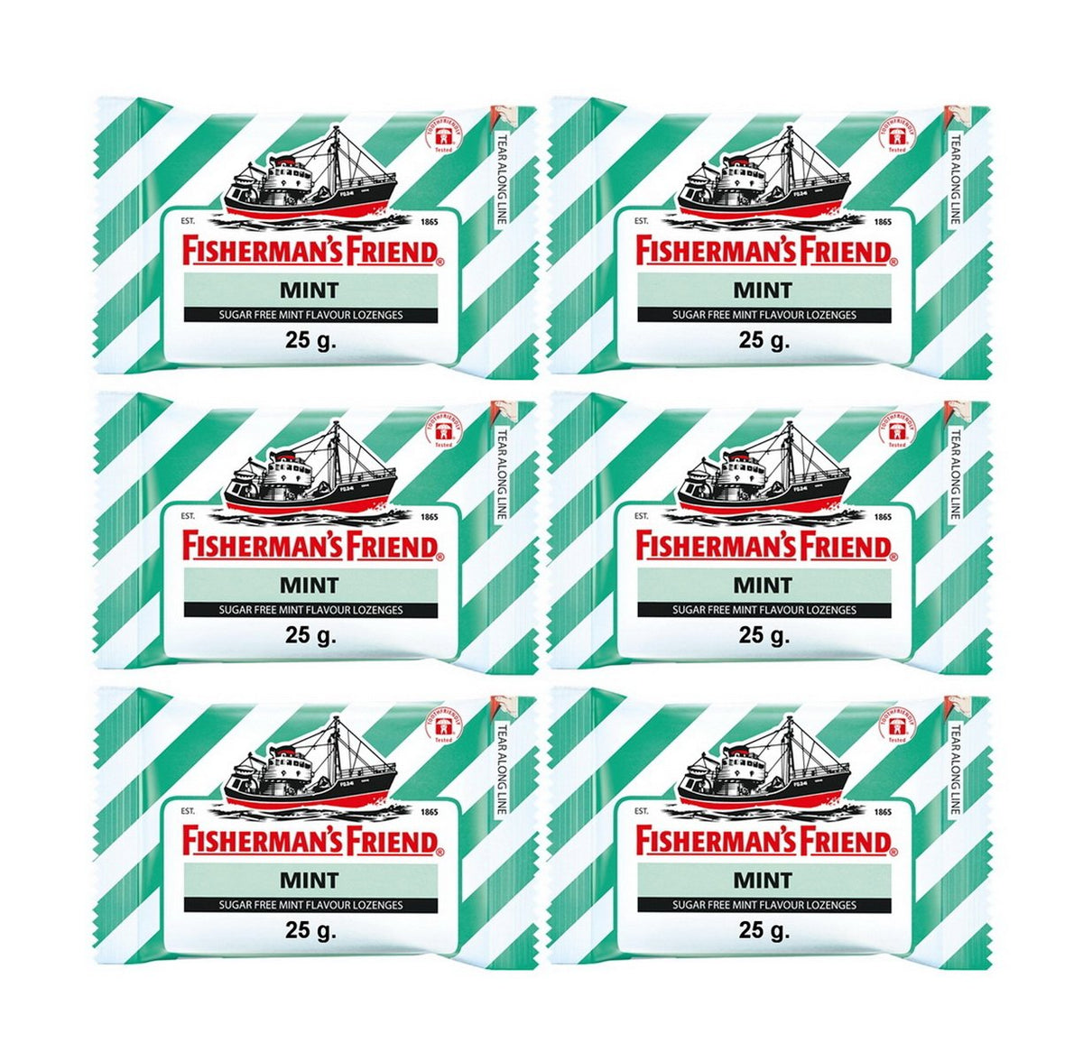 Fisherman's Friend pastilles sans sucre menthe rafraîchissantes et pratiques en déplacement