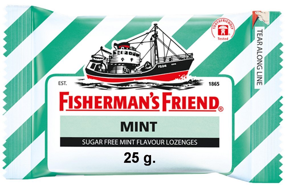 Pastilles menthe sans sucre Fisherman's Friend, texture fondante pour rafraîchir la respiration