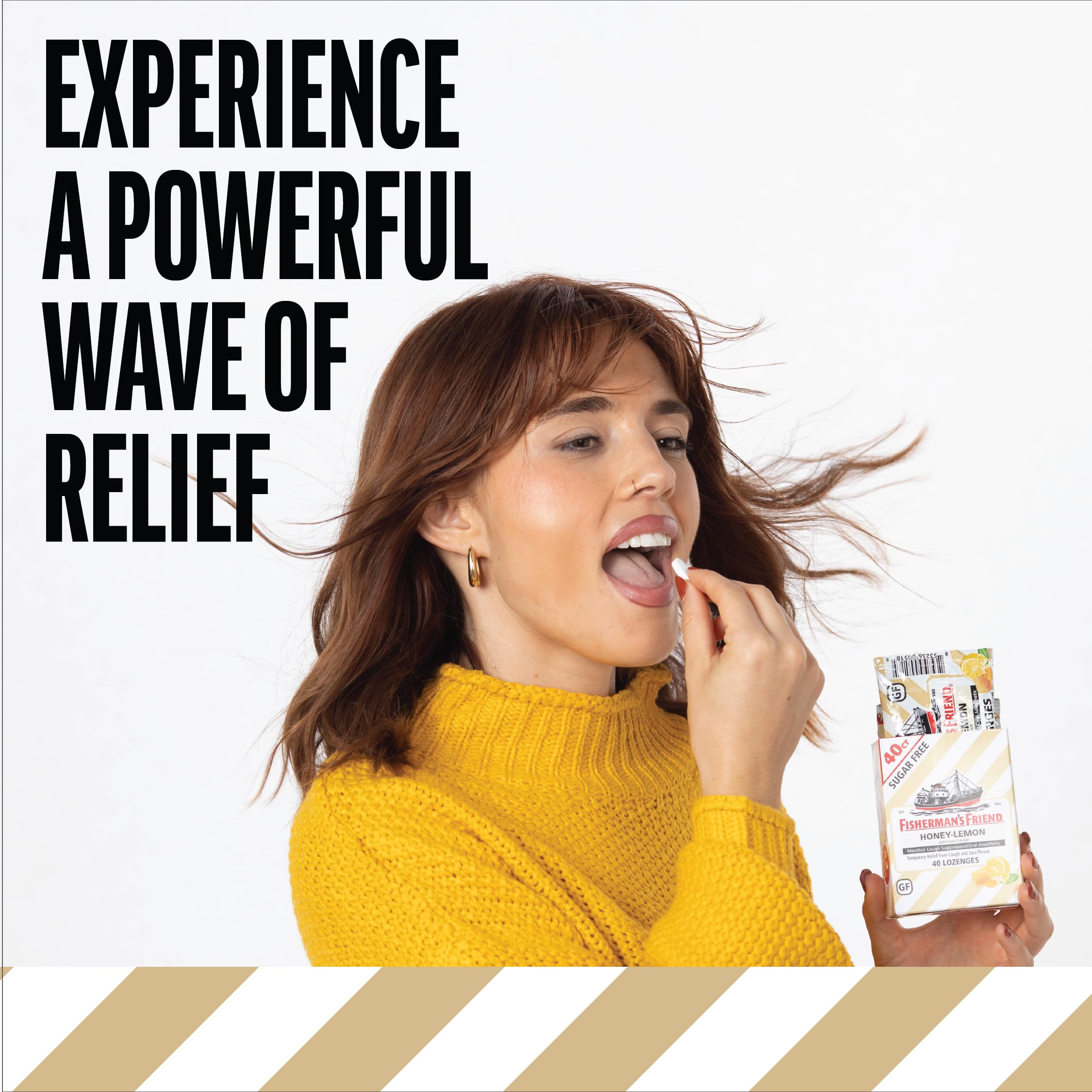 Pastilles Fisherman's Friend Sans Sucre Miel-Citron pour un goût vivifiant et efficace