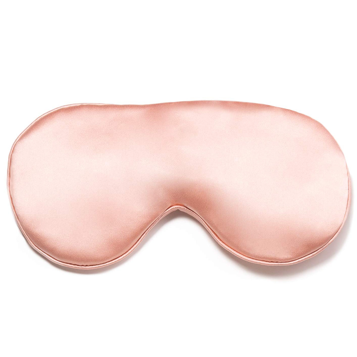 Masque Fishers Finery en soie 25 momme rose, lanière ajustable, douceur premium pour la peau