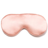 Masque Fishers Finery en soie 25 momme rose, lanière ajustable, douceur premium pour la peau