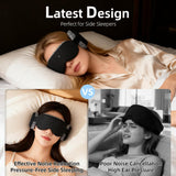 Fismool masque-sommeil 3D détachable et lavable pour l'hygiène.