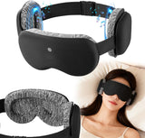 Fismool masque-sommeil 3D avec ecouteurs intègres, idéal pour écouter en déplacement.
