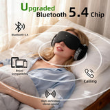 Fismool masque-sommeil 3D noir, bloque la lumière pour un repos profond.