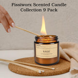 Bougie fissiworx lavande, lumière douce et relaxante.