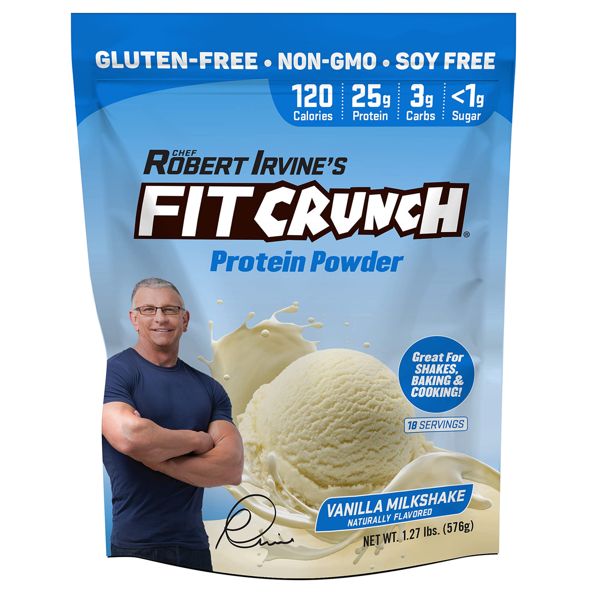 Fit Crunch Tri-Blend Protéine vanille – boisson protéinée riche et savoureuse.