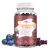FitEval bonbons gélifiés bouteille ouverte saveur myrtille pour un teint lumineux au quotidien.
