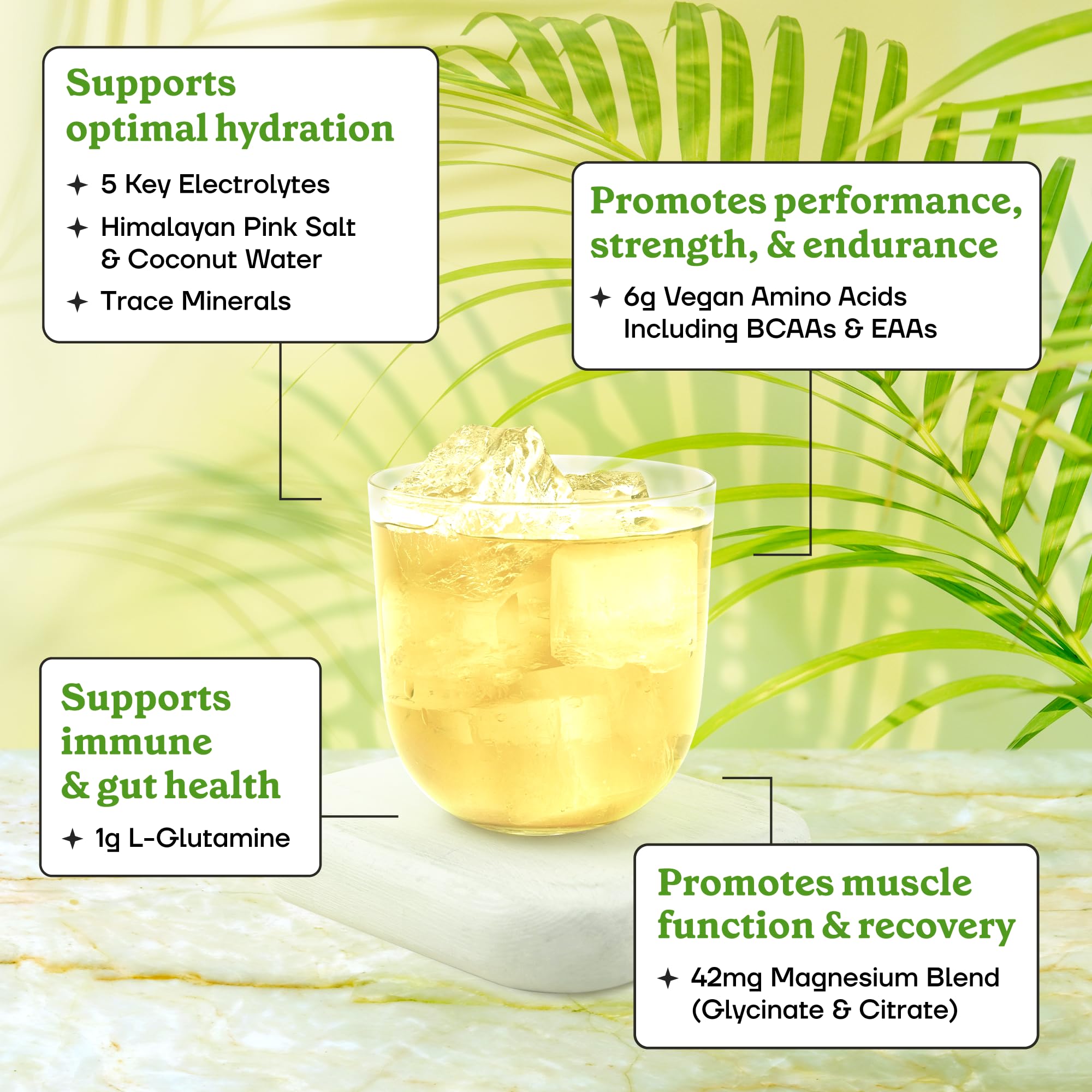 Fit & Lean Amino Hydration : poudre prête à se dissoudre dans l'eau.