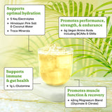 Fit & Lean Amino Hydration : poudre prête à se dissoudre dans l'eau.