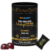 Gommes FITBOOST Shilajit: emballage prêt à emporter pour énergie quotidienne