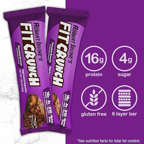 FITCRUNCH barre 4 g de sucre, collation légère et satisfaisante.