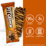 Barre caramel cacahuète sans gluten, goût riche et croquant