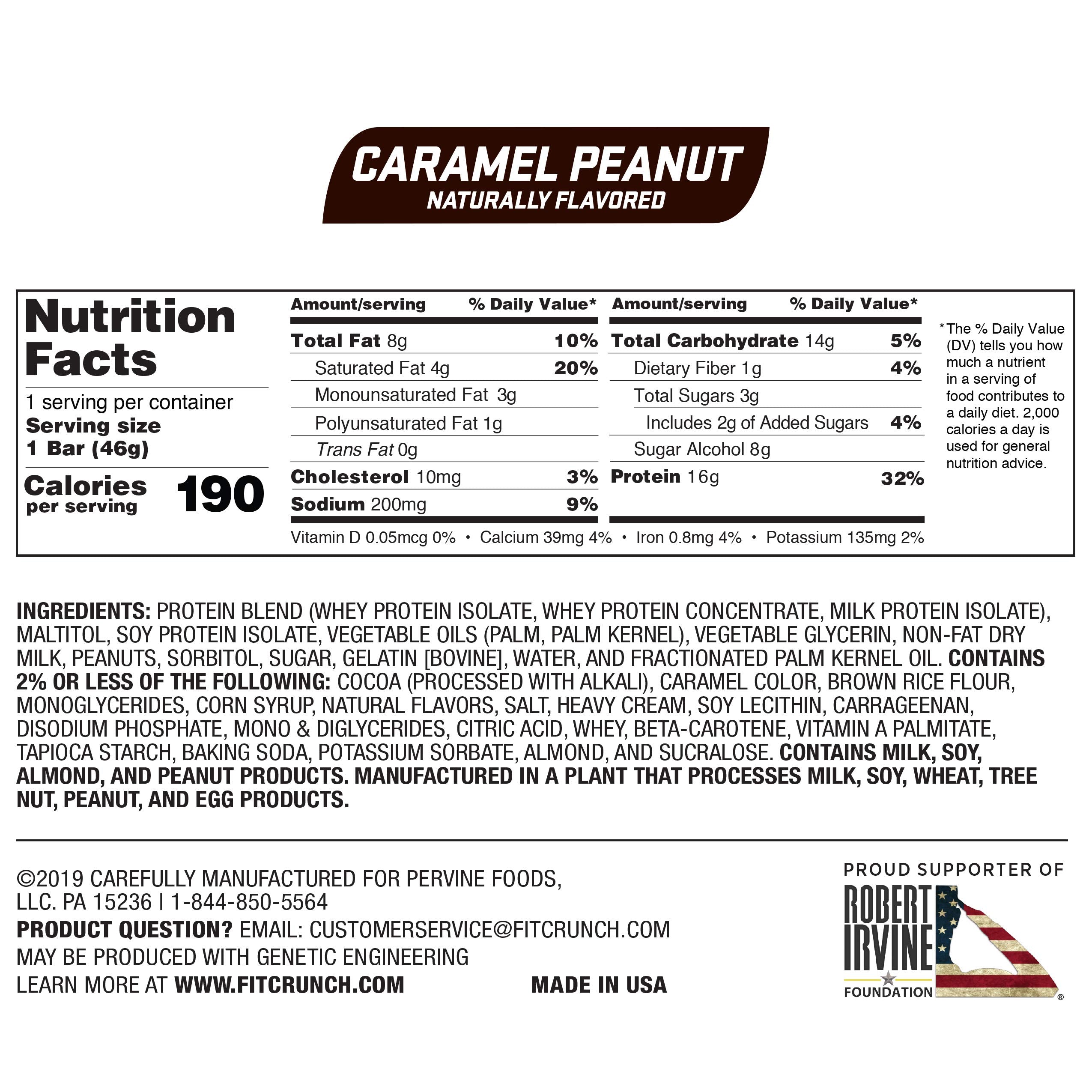 FITCRUNCH barre coeur-gateau-moelleux caramel, texture riche et gourmande.