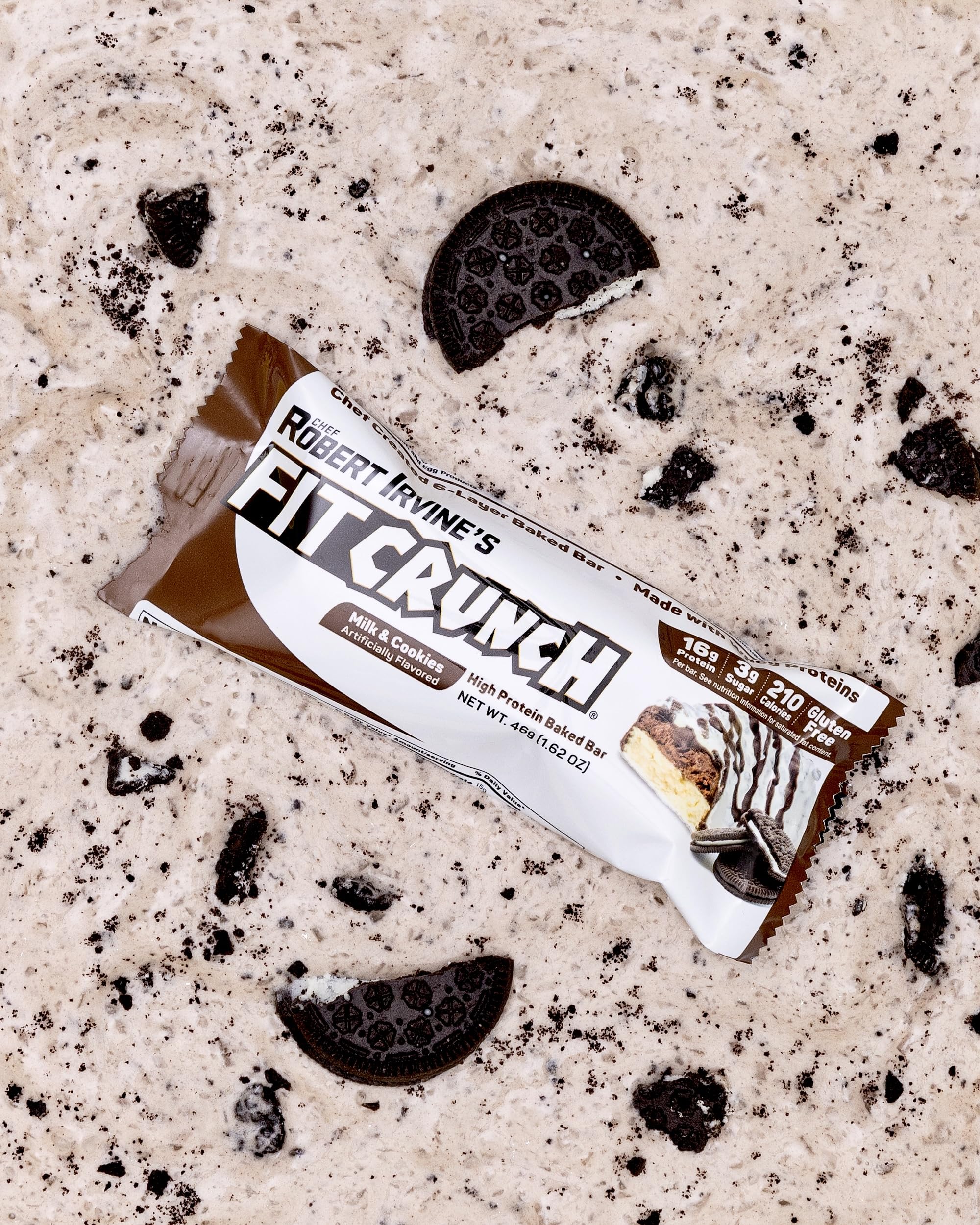 FitCrunch barre protéine 30 g, option pratique pour la journée.