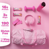 FITCRUNCH barre protéinée sans gluten, saveur fraise-strudel