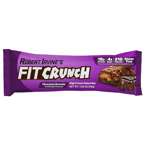FITCRUNCH barre sans gluten, goût équilibré pour repas et collations.