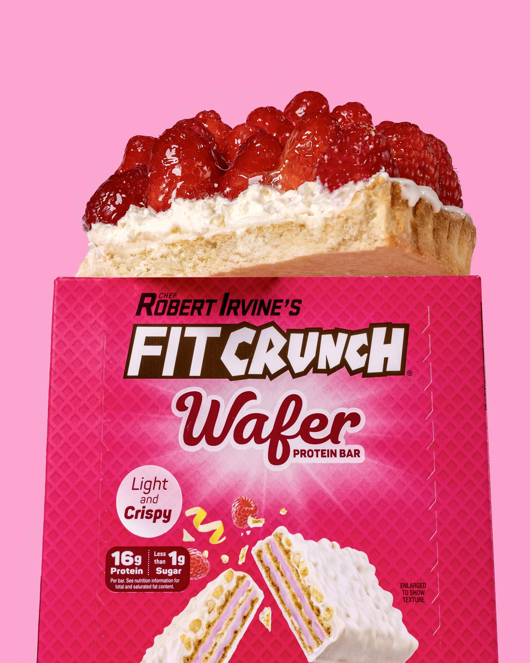 Parfaite pour les collations quotidiennes grâce à FITCRUNCH Wafer Framboise Tart