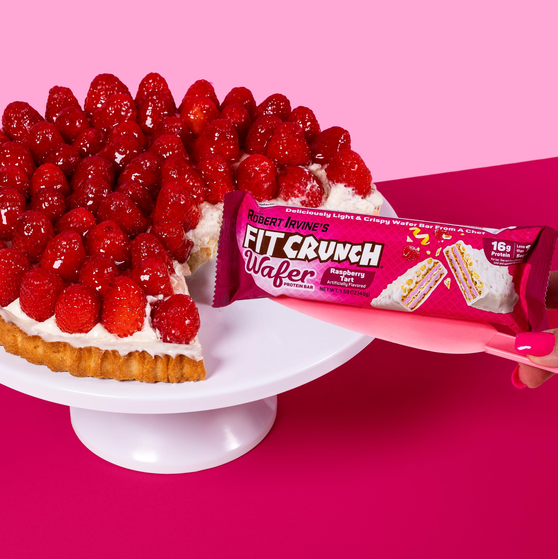 Format pratique pour emporter FITCRUNCH Wafer Framboise Tart