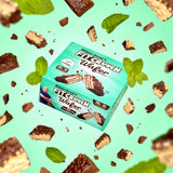 FITCRUNCH Barre Wafer Menthe-Chocolat paquet de 9 barres, pratique à emporter