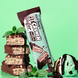 FITCRUNCH Barre Wafer Menthe-Chocolat avec 4 g de sucre par barre