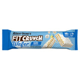 Intérieur d'une barre FITCRUNCH Vanille Gelato révélant le cœur protéiné.