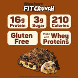 FITCRUNCH, barres protéinées, 16 g de protéines par portion.
