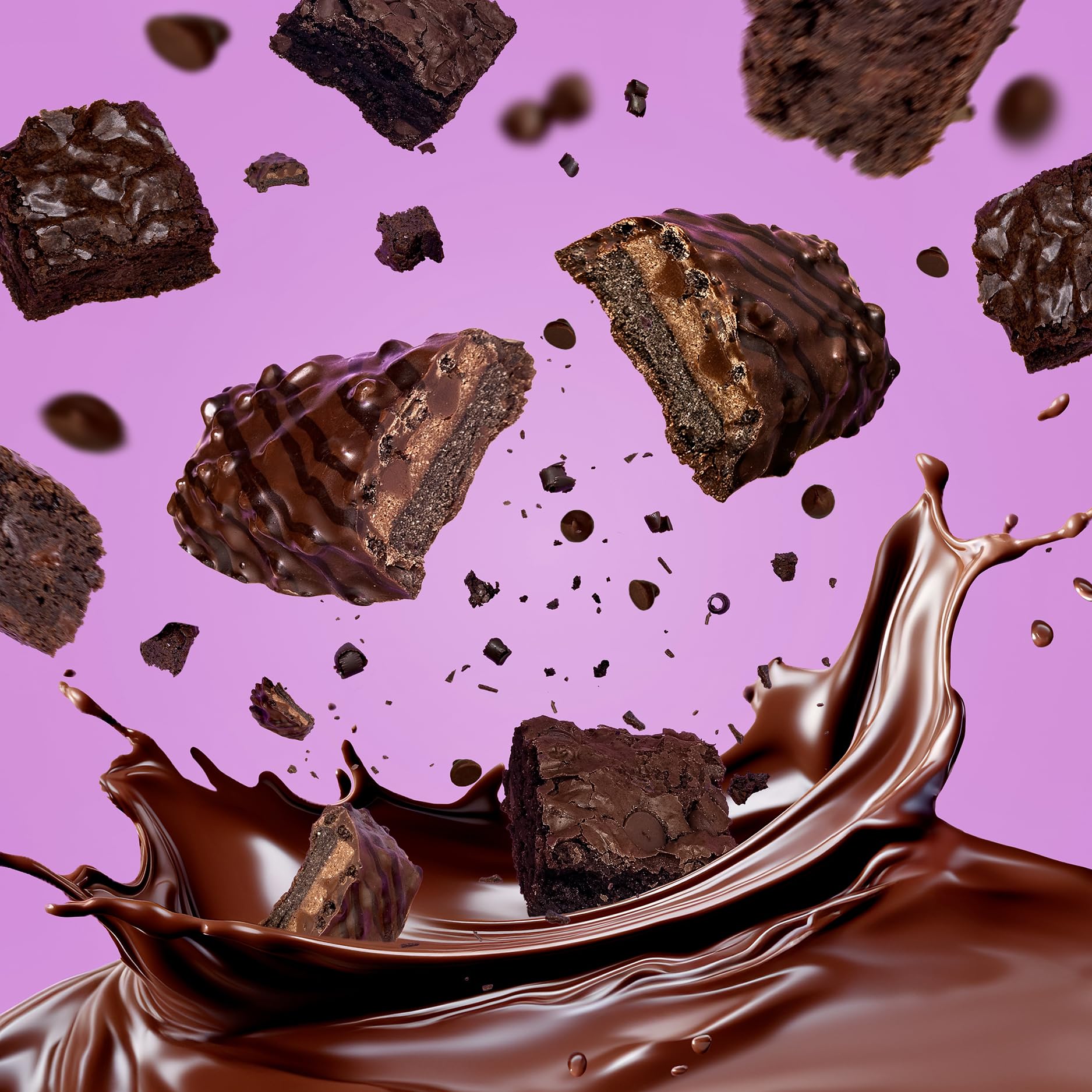 FITCRUNCH création chef, barre chocolatée au cœur moelleux.